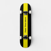 Solid Black Skateboard with Your Custom Message (Recto)