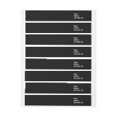 Solid Black ~ White-tekst (Vel)