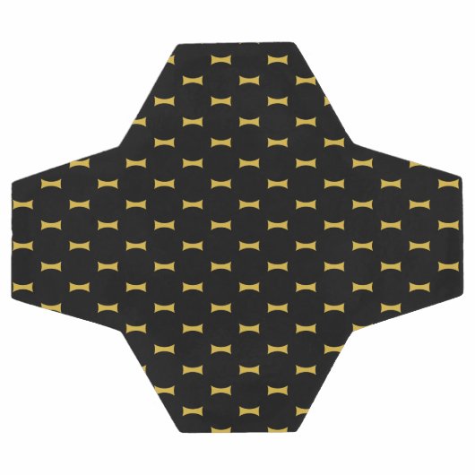 Solid Black with Metallic Gold Mark Style Voetbal (Enkel)