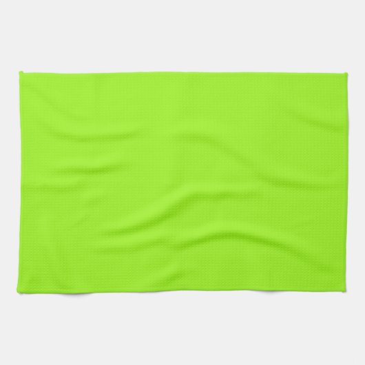 Solid Bright Chartreuse Green Kitchen Towel Theedoek (Horizontaal)