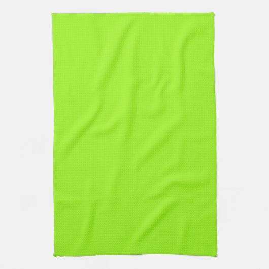Solid Bright Chartreuse Green Kitchen Towel Theedoek (Verticaal)