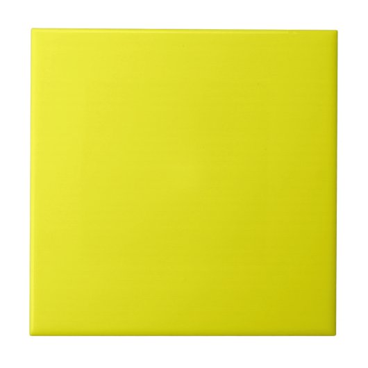 Solid Bright Geel Keramisch Tile Tegeltje (Voorkant)