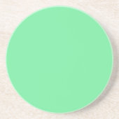 Solid Bright Lime Green Coaster Zandsteen Onderzetter (Voorkant)