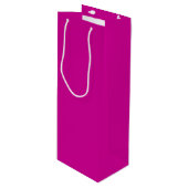 Solid Bright Magenta Wijn Cadeautas (Voorkant Gekanteld)