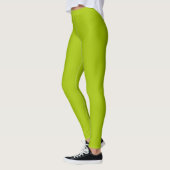 Solid Bud Green Decard op Leggings (Links)