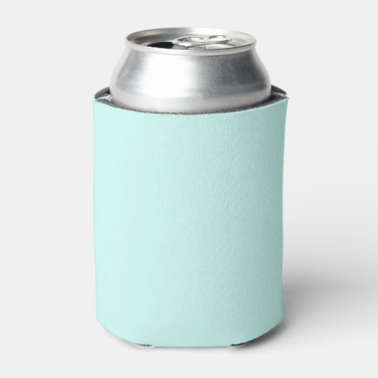 Solid cameo green mint soft turquoise blikjeskoeler (Blikje Voorkant)