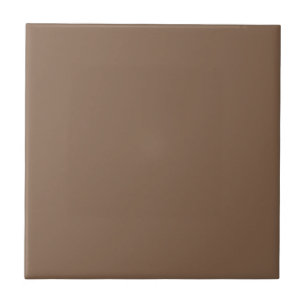 Solid Chocolate Brown Keramische Tegel 4 Tegeltje