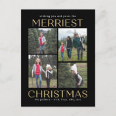 Solid Clean Collage Kerst Briefkaart (Voorkant)