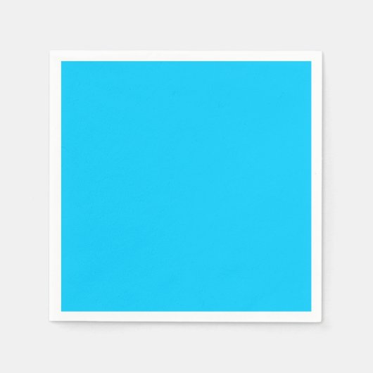 Solid Color Aqua Blue Background Blank Servetten (Voorkant)