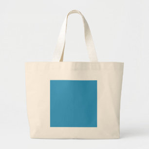 Solid Color Background Blue 3399CC-Sjabloon Grote Tote Bag