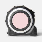 Solid Color Bleek Roze Rolmaat (Voorkant)