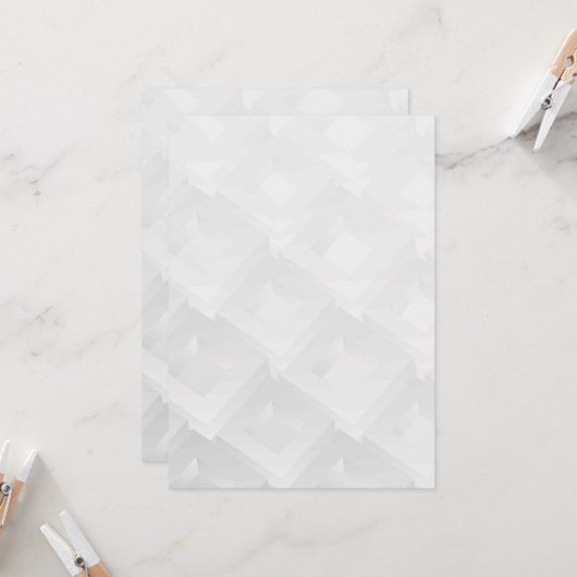 Solid Color Flat Invitations Aankondigingen Kaart (Voorkant / Achterkant in situ)