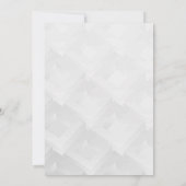 Solid Color Flat Invitations Aankondigingen Kaart (Achterkant)