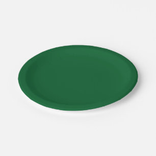 Solid Color: Forest Green Papieren Bordje