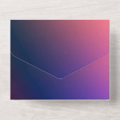 Solid Color Invitations Kaart (Achterkant)