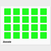 Solid Color Lime Green Blank Vierkante Sticker (Vel)