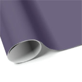 Solid color plain pastel dark purple cadeaupapier (Rol Hoek)
