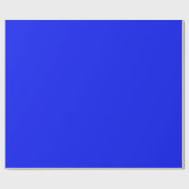 Solid color plain sapphire bright blue cadeaupapier (Vlak)