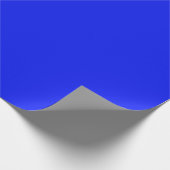 Solid color plain sapphire bright blue cadeaupapier (Hoek)