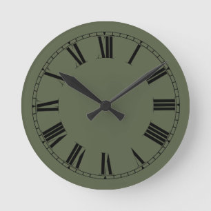 Solid Color Ronde Klok