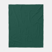 Solid color spruce dark green fleece deken (Voorkant)