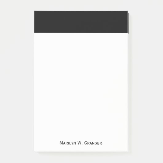 Solid Color: zwart Post-it® Notes (Voorkant)