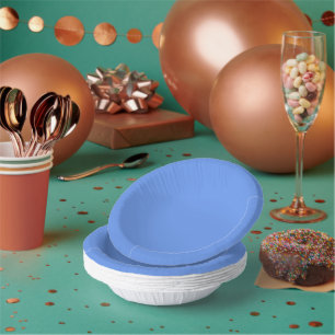 Solid Cornflower Blue 7-inch Paper Bowl voor evene Papieren Kommen