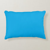 Solid Cyan Blue Background  Accent Kussen (Voorkant)
