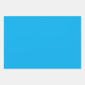 Solid Cyan Blue Background  Inpakpapier Vel (Voorkant 2)