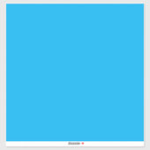 Solid Cyan Blue Background Sticker (Vel)