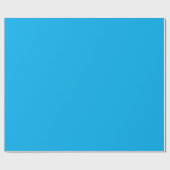 Solid Cyan Blue Background | Summer Minimal Style Cadeaupapier (Vlak)
