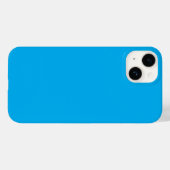 Solid Cyan Blue Background | Summer Minimal Style Case-Mate iPhone Case (Achterkant (horizontaal))