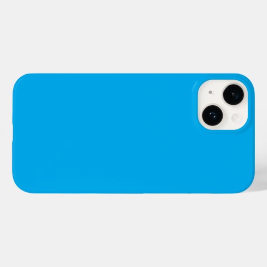 Solid Cyan Blue Background | Summer Minimal Style Case-Mate iPhone Case (Achterkant (horizontaal))