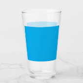 Solid Cyan Blue Background | Summer Minimal Style Glas (Voorkant)