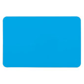 Solid Cyan Blue Background | Summer Minimal Style Magneet (Horizontaal)
