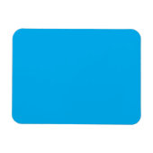 Solid Cyan Blue Background | Summer Minimal Style Magneet (Horizontaal)