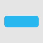 Solid Cyan Blue Background | Summer Minimal Style Naamplaatje (Voorkant)
