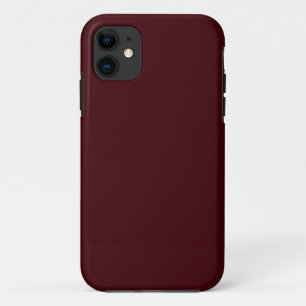 Solid dark red maroon iPhone 11 hoesje