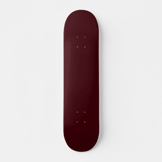 Solid dark red maroon skateboard (Voorkant)