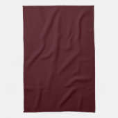 Solid dark red maroon theedoek (Verticaal)