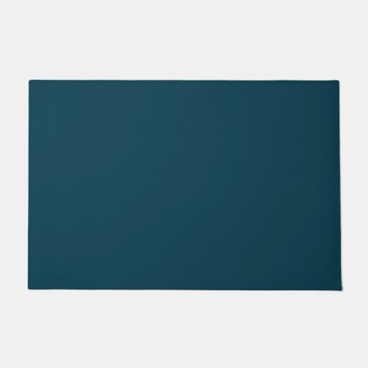 Solid deep aqua teal blue deurmat (Voorkant)
