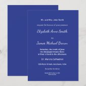 Solid Deep Blue Backdrop | Bold Minimalist Design Aankondiging (Voorkant / Achterkant)