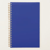 Solid Deep Blue Backdrop | Bold Minimalist Design Planner (Voorkant)