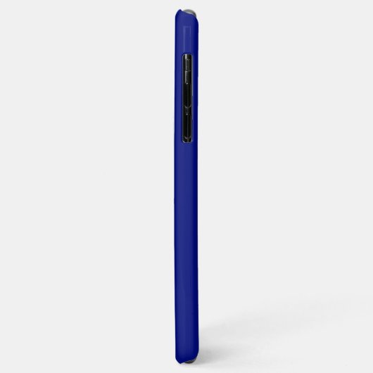 Solid deep blue Case-Mate iPhone case (Achterkant/links)
