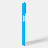 Solid Deep Sky Blue Modern Stijlvol Case-Mate iPhone Case (Achterkant / Rechts)