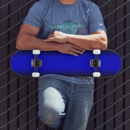 Solid Electric Blue Skateboard (Buiten 3)