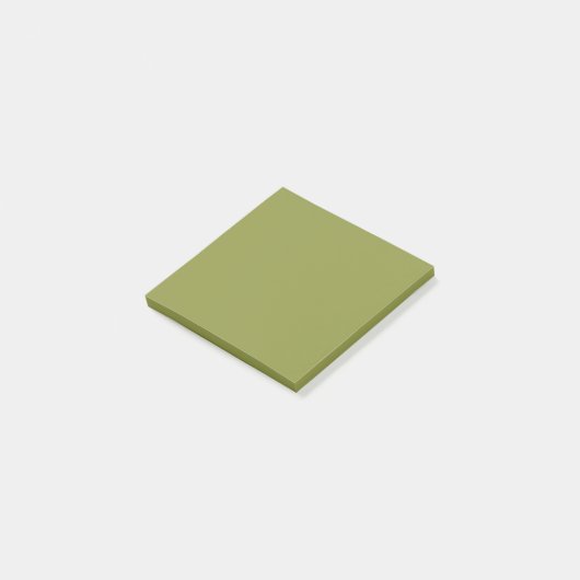 Solid Green kleur | Hex# 8D9440 Post-it® Notes (Schuin)