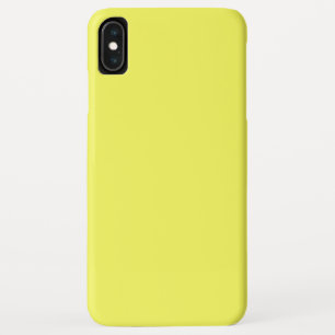 Solid, helder, zoet citroengeel iPhone XS max hoesje