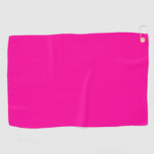 Solid Hot Roze Golfhanddoek (Horizontaal)