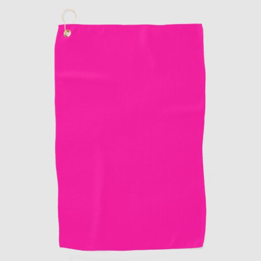 Solid Hot Roze Golfhanddoek (Voorkant)